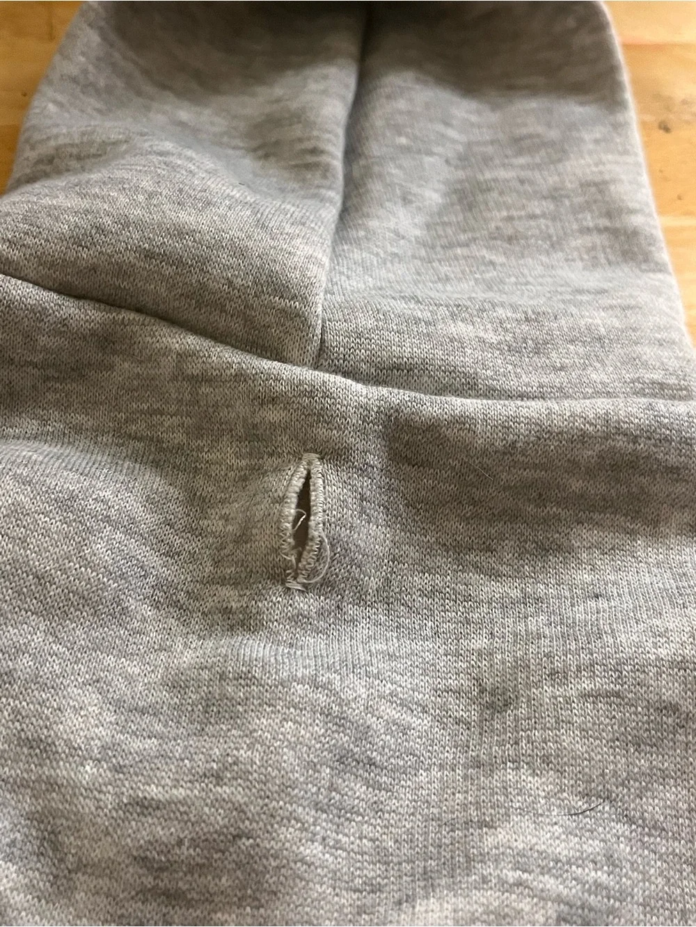 Gray Dog Hoodie Vest with Green & Yellow 'V' Mascot